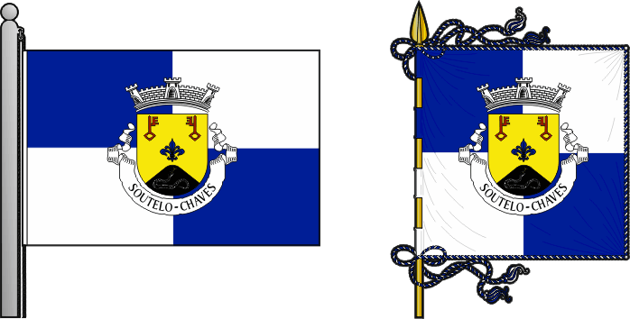 Bandeira e estandarte da antiga freguesia de Soutelo - Soutelo former civil parish, flag and banner Bandeira e estandarte da antiga freguesia de Soutelo - Soutelo former civil parish, flag and banner