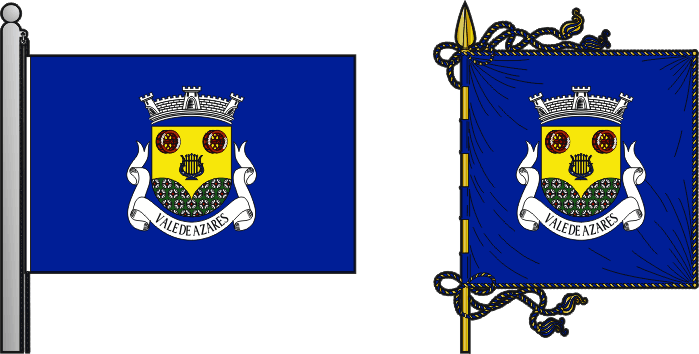 Bandeira e estandarte da freguesia de Vale de Azares - Vale de Azares civil parish, flag and banner Bandeira e estandarte da freguesia de Vale de Azares - Vale de Azares civil parish, flag and banner