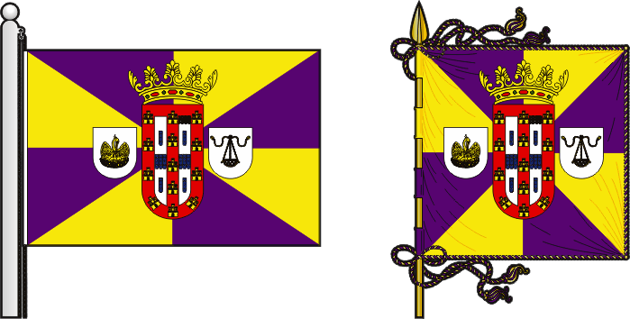 Bandeira e estandarte do Município das Caldas da Rainha - Caldas da Rainha municipal flag and banner Bandeira e estandarte do Município das Caldas da Rainha - Caldas da Rainha municipal flag and banner