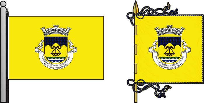 Bandeira e estandarte da União das freguesias de Caldas da Rainha – Santo Onofre e Serra do Bouro - Caldas da Rainha – Santo Onofre and Serra do Bouro civil parishes union flag and banner Bandeira e estandarte da União das freguesias de Caldas da Rainha – Santo Onofre e Serra do Bouro - Caldas da Rainha – Santo Onofre and Serra do Bouro civil parishes union flag and banner