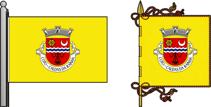 Bandeira e estandarte da antiga freguesia de Coto - Coto former civil parish, flag and banner Bandeira e estandarte da antiga freguesia de Coto - Coto former civil parish, flag and banner