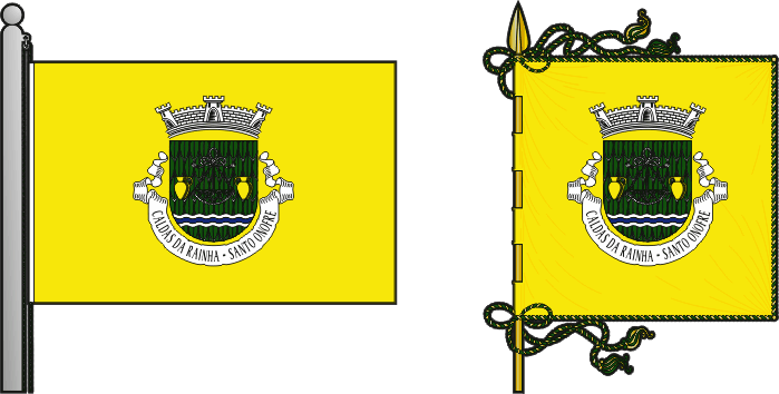 Bandeira e estandarte da antiga freguesia de Caldas da Rainha (Santo Onofre) - Caldas da Rainha (Santo Onofre) former civil parish, flag and banner Bandeira e estandarte da antiga freguesia de Caldas da Rainha (Santo Onofre) - Caldas da Rainha (Santo Onofre) former civil parish, flag and banner