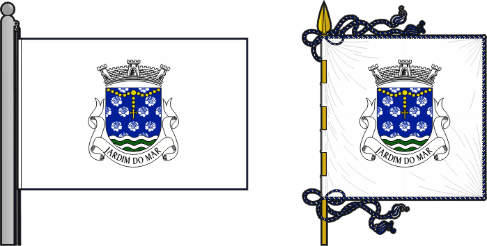Bandeira e estandarte da freguesia de Jardim do Mar - Jardim do Mar civil parish, flag and banner Bandeira e estandarte da freguesia de Jardim do Mar - Jardim do Mar civil parish, flag and banner