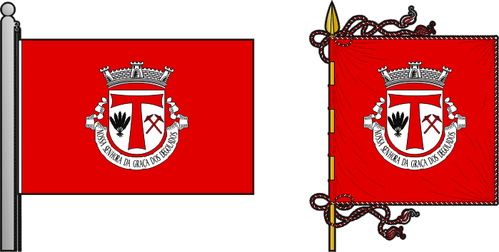Bandeira e estandarte da freguesia de Nossa Senhora da Graça dos Degolados - Nossa Senhora da Graça dos Degolados civil parish, flag and banner Bandeira e estandarte da freguesia de Nossa Senhora da Graça dos Degolados - Nossa Senhora da Graça dos Degolados civil parish, flag and banner