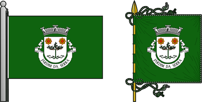 Bandeira e estandarte da freguesia de Jardim da Serra - Jardim da Serra civil parish, flag and banner Bandeira e estandarte da freguesia de Jardim da Serra - Jardim da Serra civil parish, flag and banner