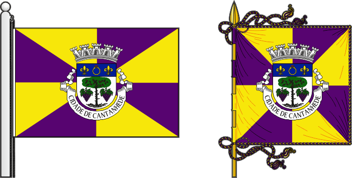 Bandeira e estandarte do Município de Cantanhede - Cantanhede municipal flag and banner Bandeira e estandarte do Município de Cantanhede - Cantanhede municipal flag and banner