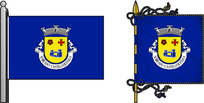 Bandeira e estandarte da antiga freguesia de Sobrado - Sobrado former civil parish, flag and banner Bandeira e estandarte da antiga freguesia de Sobrado - Sobrado former civil parish, flag and banner