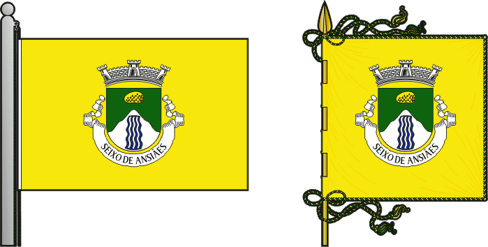 Bandeira e estandarte da freguesia de Seixo de Ansiães - Seixo de Ansiães civil parish, flag and banner Bandeira e estandarte da freguesia de Seixo de Ansiães - Seixo de Ansiães civil parish, flag and banner