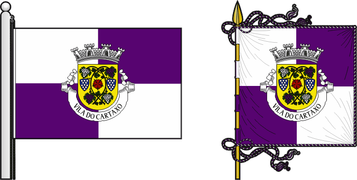 Bandeira e estandarte do Município do Cartaxo - Cartaxo municipal flag and banner Bandeira e estandarte do Município do Cartaxo - Cartaxo municipal flag and banner