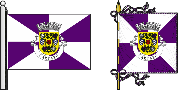 Bandeira e estandarte do Município do Cartaxo - Cartaxo municipal flag and banner Bandeira e estandarte do Município do Cartaxo - Cartaxo municipal flag and banner