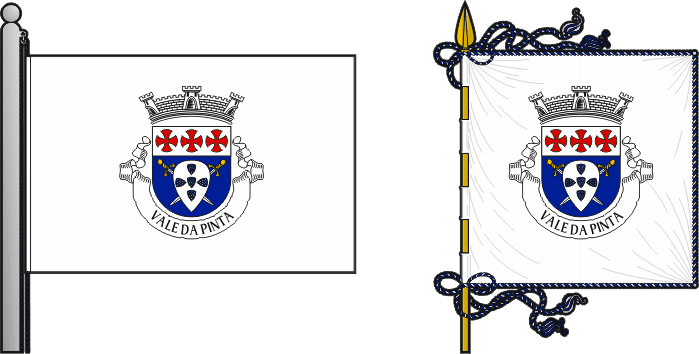 Bandeira e estandarte da antiga freguesia de Vale da Pinta - Vale da Pinta former civil parish, flag and banner Bandeira e estandarte da antiga freguesia de Vale da Pinta - Vale da Pinta former civil parish, flag and banner