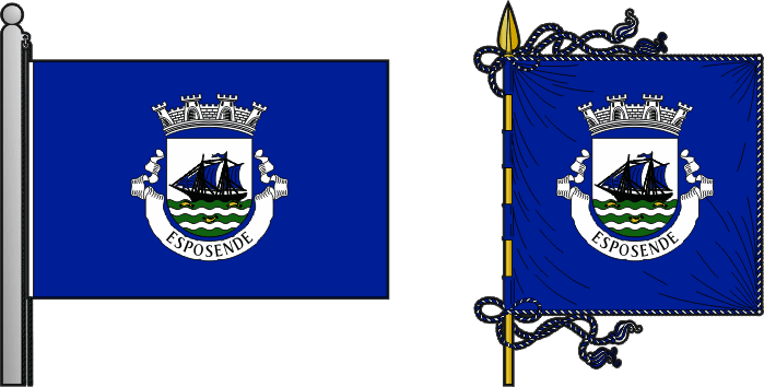 Segunda proposta para a bandeira e estandarte do Município de Esposende - Esposende municipal flag and banner second proposal Segunda proposta para a bandeira e estandarte do Município de Esposende - Esposende municipal flag and banner second proposal