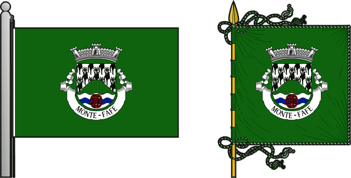 Bandeira e estandarte da antiga freguesia de Monte - Monte former civil parish, flag and banner Bandeira e estandarte da antiga freguesia de Monte - Monte former civil parish, flag and banner