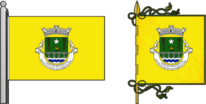 Bandeira e estandarte da União das freguesias de Juncal, Vila Ruiva e Vila Soeiro do Chão - Juncal, Vila Ruiva and Vila Soeiro do Chão civil parishes union flag and banner Bandeira e estandarte da União das freguesias de Juncal, Vila Ruiva e Vila Soeiro do Chão - Juncal, Vila Ruiva and Vila Soeiro do Chão civil parishes union flag and banner