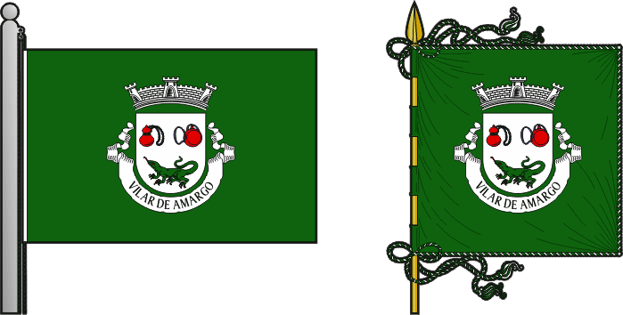 Bandeira e estandarte da antiga freguesia de Vilar de Amargo - Vilar de Amargo former civil parish, flag and banner Bandeira e estandarte da antiga freguesia de Vilar de Amargo - Vilar de Amargo former civil parish, flag and banner