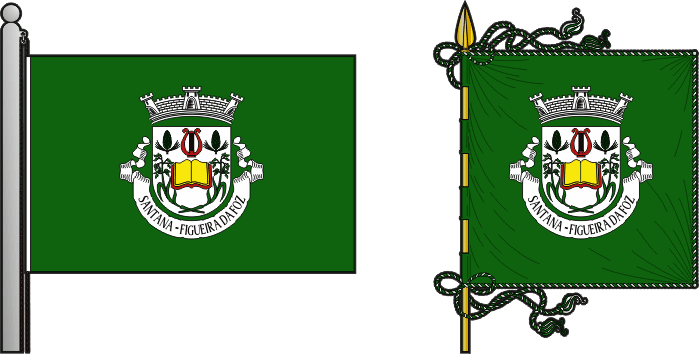 Bandeira e estandarte da antiga freguesia de Santana - Santana former civil parish, flag and banner Bandeira e estandarte da antiga freguesia de Santana - Santana former civil parish, flag and banner