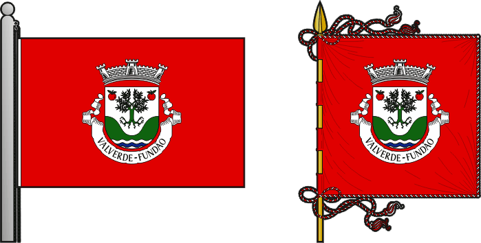 Bandeira e estandarte da antiga freguesia de Valverde - Valverde former civil parish, flag and banner Bandeira e estandarte da antiga freguesia de Valverde - Valverde former civil parish, flag and banner