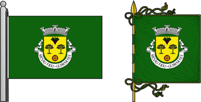 Bandeira e estandarte da freguesia de Mesão Frio - Mesão Frio civil parish, flag and banner Bandeira e estandarte da freguesia de Mesão Frio - Mesão Frio civil parish, flag and banner
