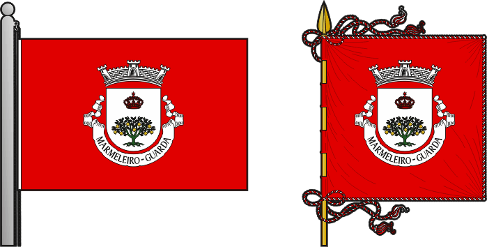 Bandeira e estandarte da freguesia de Marmeleiro - Marmeleiro civil parish, flag and banner Bandeira e estandarte da freguesia de Marmeleiro - Marmeleiro civil parish, flag and banner