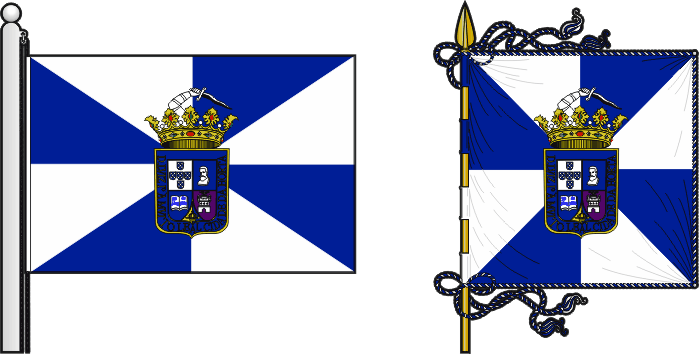 Bandeira e estandarte do Município da Horta - Horta municipal flag and banner Bandeira e estandarte do Município da Horta - Horta municipal flag and banner