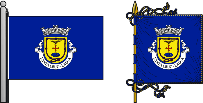Bandeira e estandarte da freguesia de Lagoa (Santa Cruz) - Lagoa (Santa Cruz) civil parish, flag and banner Bandeira e estandarte da freguesia de Lagoa (Santa Cruz) - Lagoa (Santa Cruz) civil parish, flag and banner