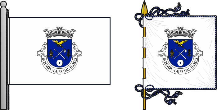 Bandeira e estandarte da freguesia de Fazenda - Fazenda civil parish, flag and banner Bandeira e estandarte da freguesia de Fazenda - Fazenda civil parish, flag and banner