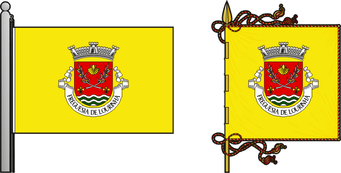 Bandeira e estandarte da antiga freguesia de Lourinhã - Lourinhã former civil parish, flag and banner Bandeira e estandarte da antiga freguesia de Lourinhã - Lourinhã former civil parish, flag and banner