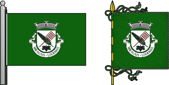 Bandeira e estandarte da antiga freguesia de Miragaia - Miragaia former civil parish, flag and banner Bandeira e estandarte da antiga freguesia de Miragaia - Miragaia former civil parish, flag and banner