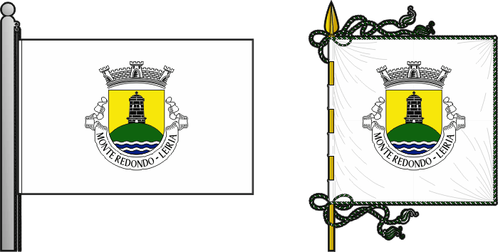 Bandeira e estandarte da antiga freguesia de Monte Redondo - Monte Redondo former civil parish, flag and banner Bandeira e estandarte da antiga freguesia de Monte Redondo - Monte Redondo former civil parish, flag and banner