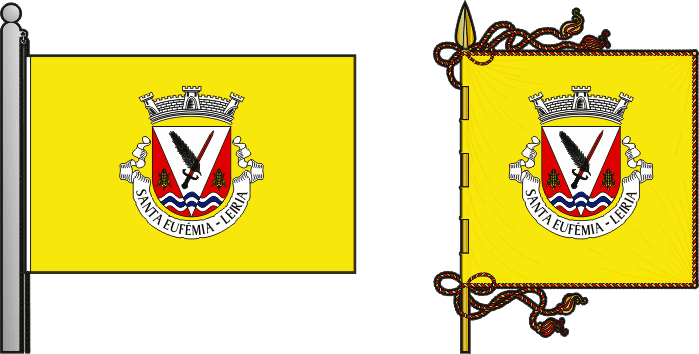 Bandeira e estandarte da antiga freguesia de Santa Eufémia - Santa Eufémia former civil parish, flag and banner Bandeira e estandarte da antiga freguesia de Santa Eufémia - Santa Eufémia former civil parish, flag and banner