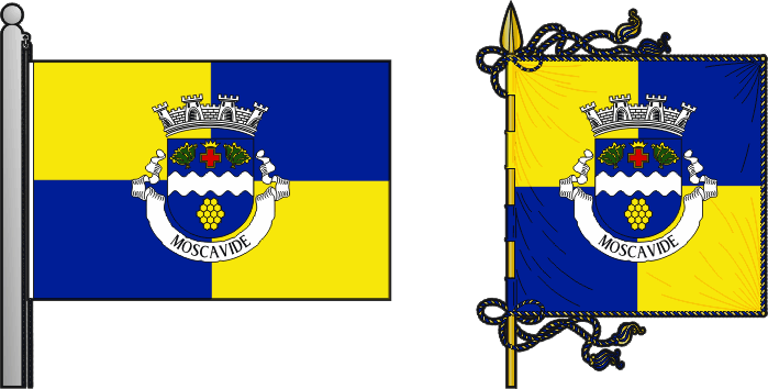 Bandeira e estandarte da antiga freguesia de Moscavide - Moscavide former civil parish, flag and banner Bandeira e estandarte da antiga freguesia de Moscavide - Moscavide former civil parish, flag and banner
