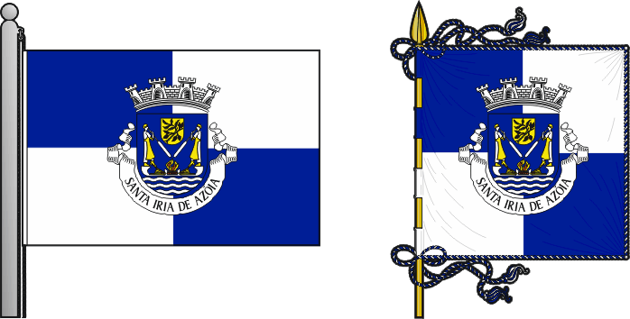 Bandeira e estandarte da antiga freguesia de Santa Iria de Azóia - Santa Iria de Azóia former civil parish, flag and banner Bandeira e estandarte da antiga freguesia de Santa Iria de Azóia - Santa Iria de Azóia former civil parish, flag and banner