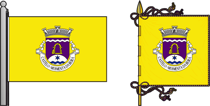 Bandeira e estandarte da freguesia de Castelo - Castelo civil parish, flag and banner Bandeira e estandarte da freguesia de Castelo - Castelo civil parish, flag and banner
