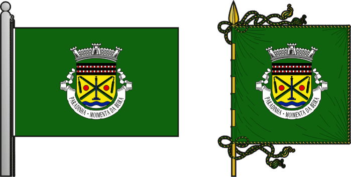 Bandeira e estandarte da antiga freguesia de Paradinha - Paradinha former civil parish, flag and banner Bandeira e estandarte da antiga freguesia de Paradinha - Paradinha former civil parish, flag and banner