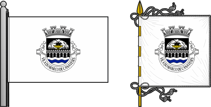 Bandeira e estandarte do Município de Marco de Canaveses - Marco de Canaveses municipal flag and banner Bandeira e estandarte do Município de Marco de Canaveses - Marco de Canaveses municipal flag and banner