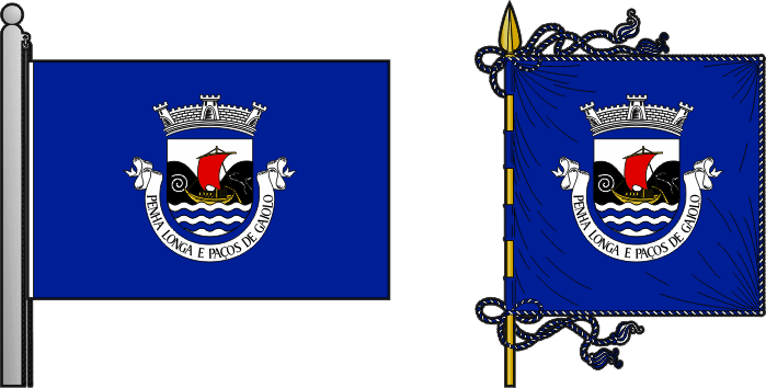 Bandeira e estandarte da Freguesia de Penha Longa e Paços de Gaiolo - Penha Longa e Paços de Gaiolo civil parish, flag and banner Bandeira e estandarte da Freguesia de Penha Longa e Paços de Gaiolo - Penha Longa e Paços de Gaiolo civil parish, flag and banner