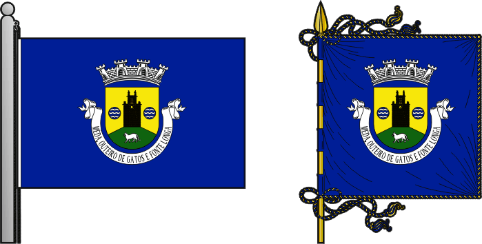 Bandeira e estandarte da Freguesia de Mêda, Outeiro de Gatos e Fonte Longa - Mêda, Outeiro de Gatos and Fonte Longa civil parish, flag and banner Bandeira e estandarte da Freguesia de Mêda, Outeiro de Gatos e Fonte Longa - Mêda, Outeiro de Gatos and Fonte Longa civil parish, flag and banner