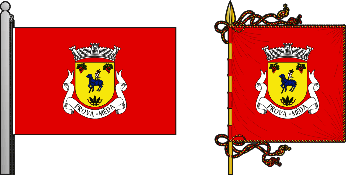 Bandeira e estandarte da antiga freguesia de Prova - Prova former civil parish, flag and banner Bandeira e estandarte da antiga freguesia de Prova - Prova former civil parish, flag and banner
