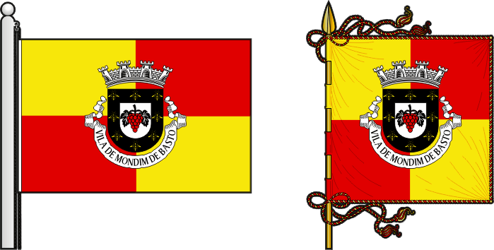 Bandeira e estandarte do Município de Mondim de Basto - Mondim de Basto municipal flag and banner Bandeira e estandarte do Município de Mondim de Basto - Mondim de Basto municipal flag and banner