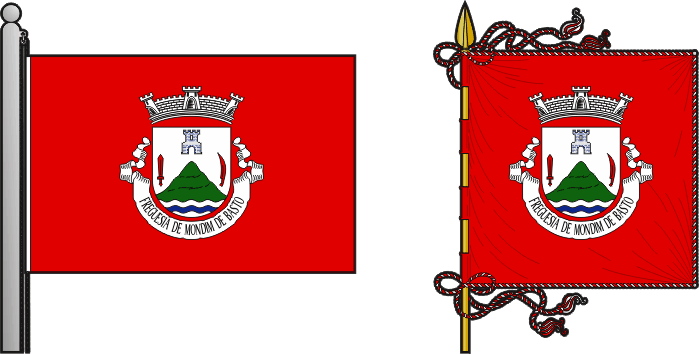 Bandeira e estandarte da freguesia de São Cristóvão de Mondim de Basto - São Cristóvão de Mondim de Basto civil parish, flag and banner Bandeira e estandarte da freguesia de São Cristóvão de Mondim de Basto - São Cristóvão de Mondim de Basto civil parish, flag and banner