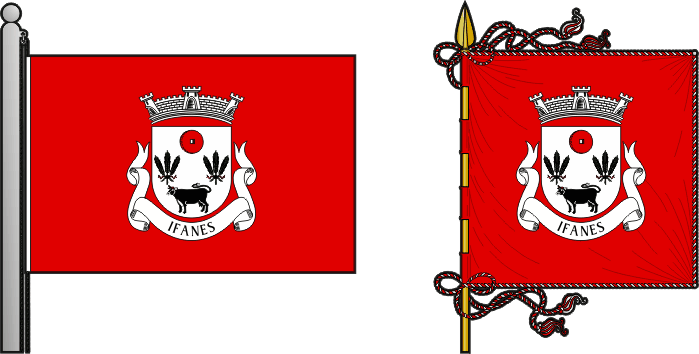 Bandeira e estandarte da antiga freguesia de Ifanes - Ifanes former civil parish, flag and banner Bandeira e estandarte da antiga freguesia de Ifanes - Ifanes former civil parish, flag and banner