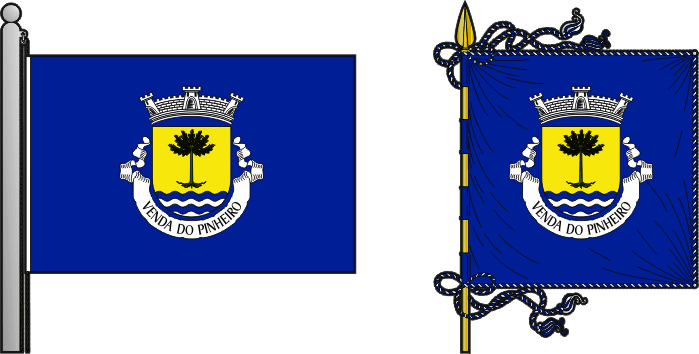 Bandeira e estandarte da antiga freguesia de Venda do Pinheiro - Venda do Pinheiro former civil parish, flag and banner Bandeira e estandarte da antiga freguesia de Venda do Pinheiro - Venda do Pinheiro former civil parish, flag and banner