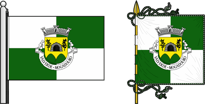 Bandeira e estandarte da antiga freguesia de Valverde - Valverde former civil parish, flag and banner Bandeira e estandarte da antiga freguesia de Valverde - Valverde former civil parish, flag and banner