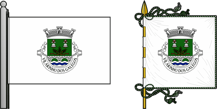 Bandeira e estandarte da antiga freguesia de Vilarinho dos Galegos - Vilarinho dos Galegos former civil parish, flag and banner Bandeira e estandarte da antiga freguesia de Vilarinho dos Galegos - Vilarinho dos Galegos former civil parish, flag and banner
