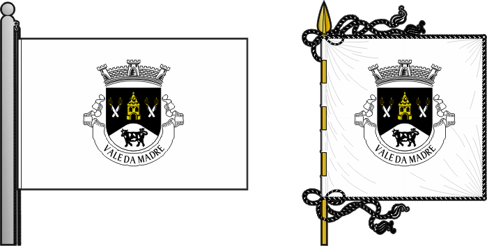 Bandeira e estandarte da freguesia de Vale da Madre - Vale da Madre civil parish, flag and banner Bandeira e estandarte da freguesia de Vale da Madre - Vale da Madre civil parish, flag and banner