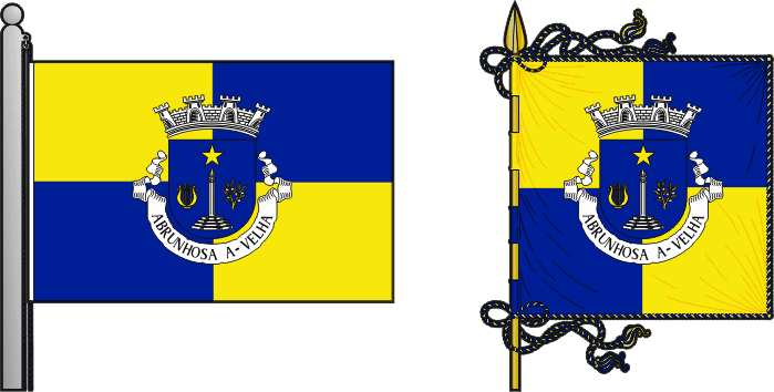 Bandeira e estandarte da freguesia de Abrunhosa-a-Velha - Abrunhosa-a-Velha civil parish, flag and banner Bandeira e estandarte da freguesia de Abrunhosa-a-Velha - Abrunhosa-a-Velha civil parish, flag and banner