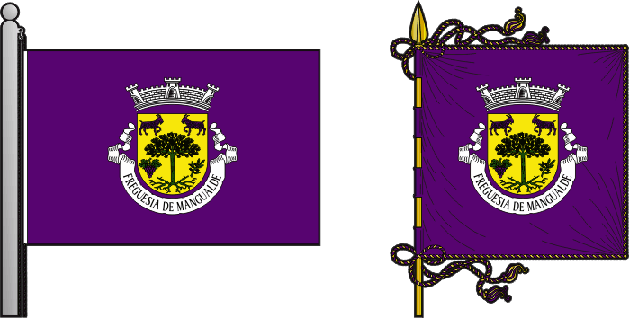 Bandeira e estandarte da antiga freguesia de Mangualde - Mangualde former civil parish, flag and banner Bandeira e estandarte da antiga freguesia de Mangualde - Mangualde former civil parish, flag and banner