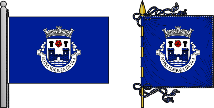 Bandeira e estandarte da antiga freguesia de Nossa Senhora da Vila - Nossa Senhora da Vila former civil parish, flag and banner Bandeira e estandarte da antiga freguesia de Nossa Senhora da Vila - Nossa Senhora da Vila former civil parish, flag and banner