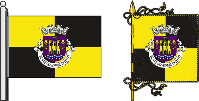 Bandeira e estandarte do município de Montemor-o-Velho - Montemor-o-Velho Municipality flag and banner Bandeira e estandarte do município de Montemor-o-Velho - Montemor-o-Velho Municipality flag and banner