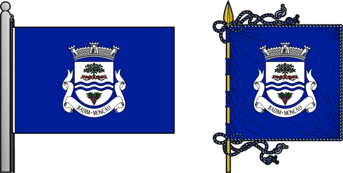 Bandeira e estandarte da antiga freguesia de Badim - Badim former civil parish, flag and banner Bandeira e estandarte da antiga freguesia de Badim - Badim former civil parish, flag and banner